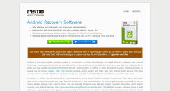 Desktop Screenshot of androidrecoverysoftware.com